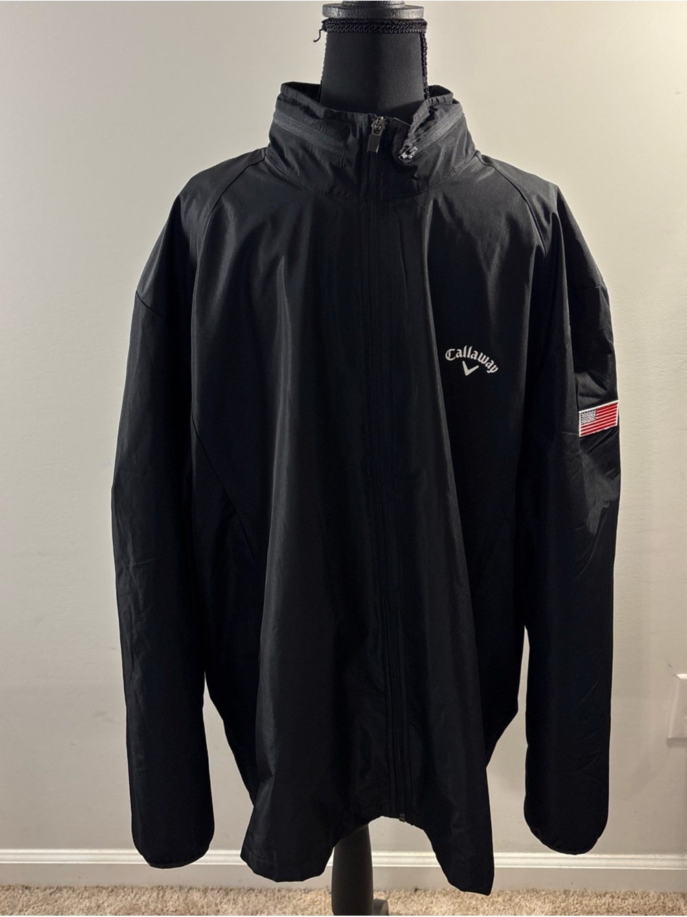 Callaway Men's Black Windbreaker Jacket XXL. 662